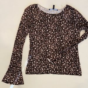 White House Black Market leopard sweater